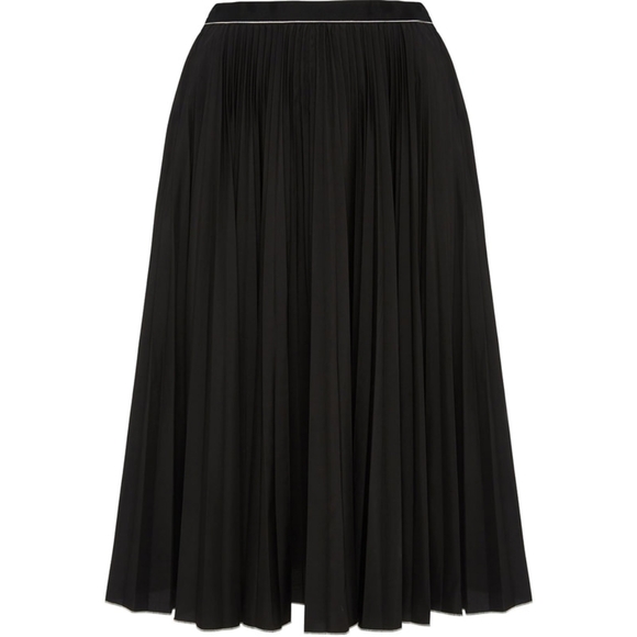 Misha Nonoo Black Pleated 'Saturday' Pleated Skirt Midi Meghan Markle Size S NWT - Picture 4 of 12